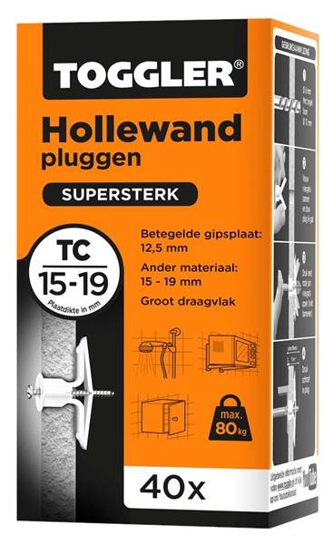 Hollewandpluggen Toggler Tc Doos 40 Stuks-0