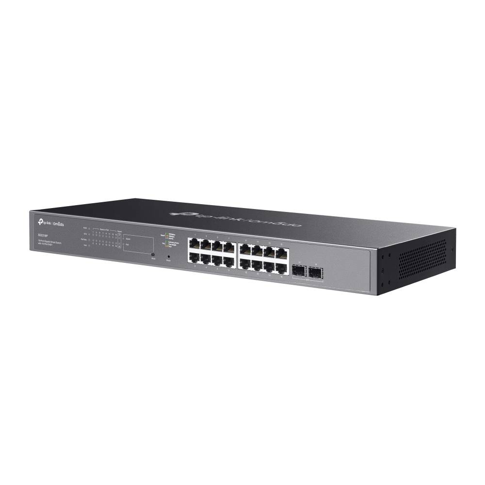 TP-Link SG2218P Netzwerk-Switch L2/L2+ Gigabit Ethernet (10/100/1000) Power over Ethernet (PoE) 1U Schwarz (SG2218P)-2