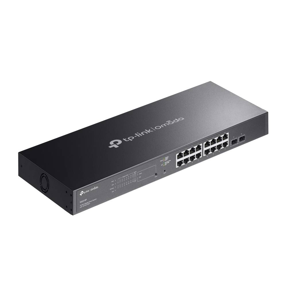 TP-Link SG2218P Netzwerk-Switch L2/L2+ Gigabit Ethernet (10/100/1000) Power over Ethernet (PoE) 1U Schwarz (SG2218P)-3
