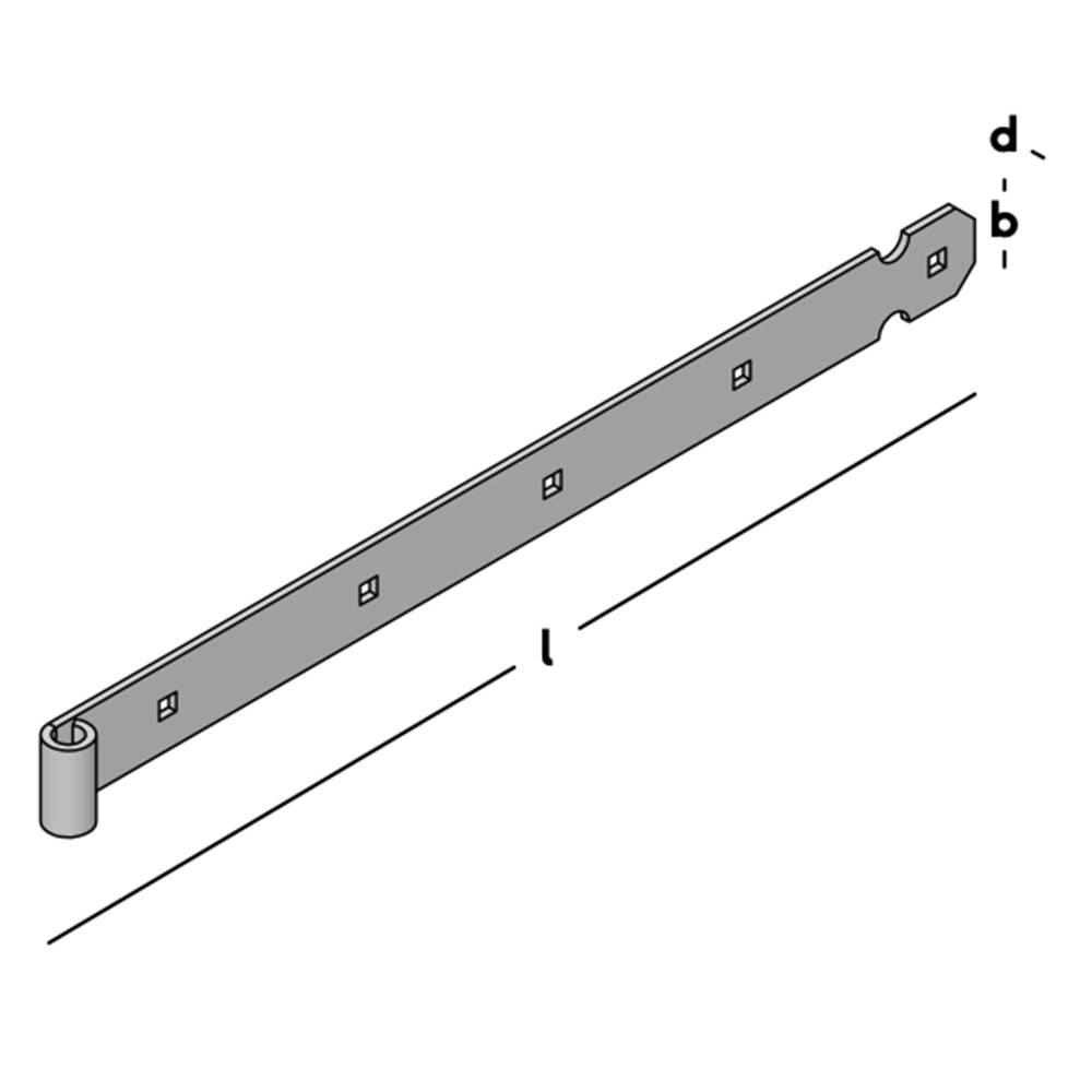 GB Duimheng Rvs (304) 40X4,0X500mm-1