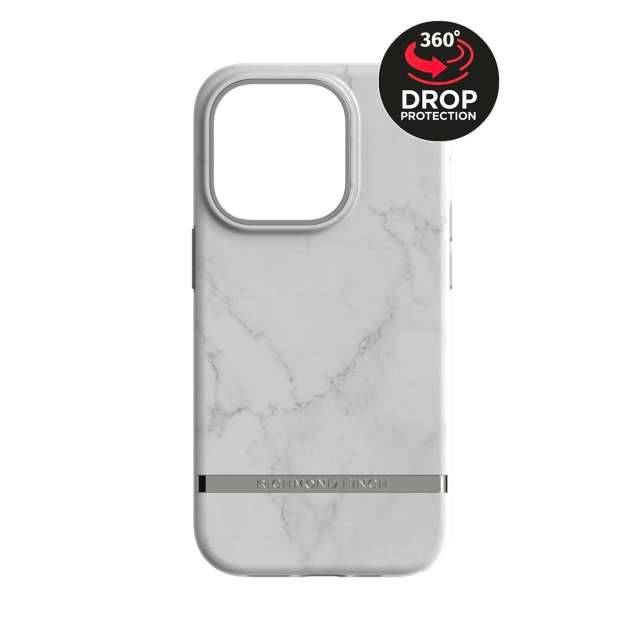 Richmond & Finch Richmond & Finch Freedom Series One-Piece Apple iPhone 14 Pro White Marble-0