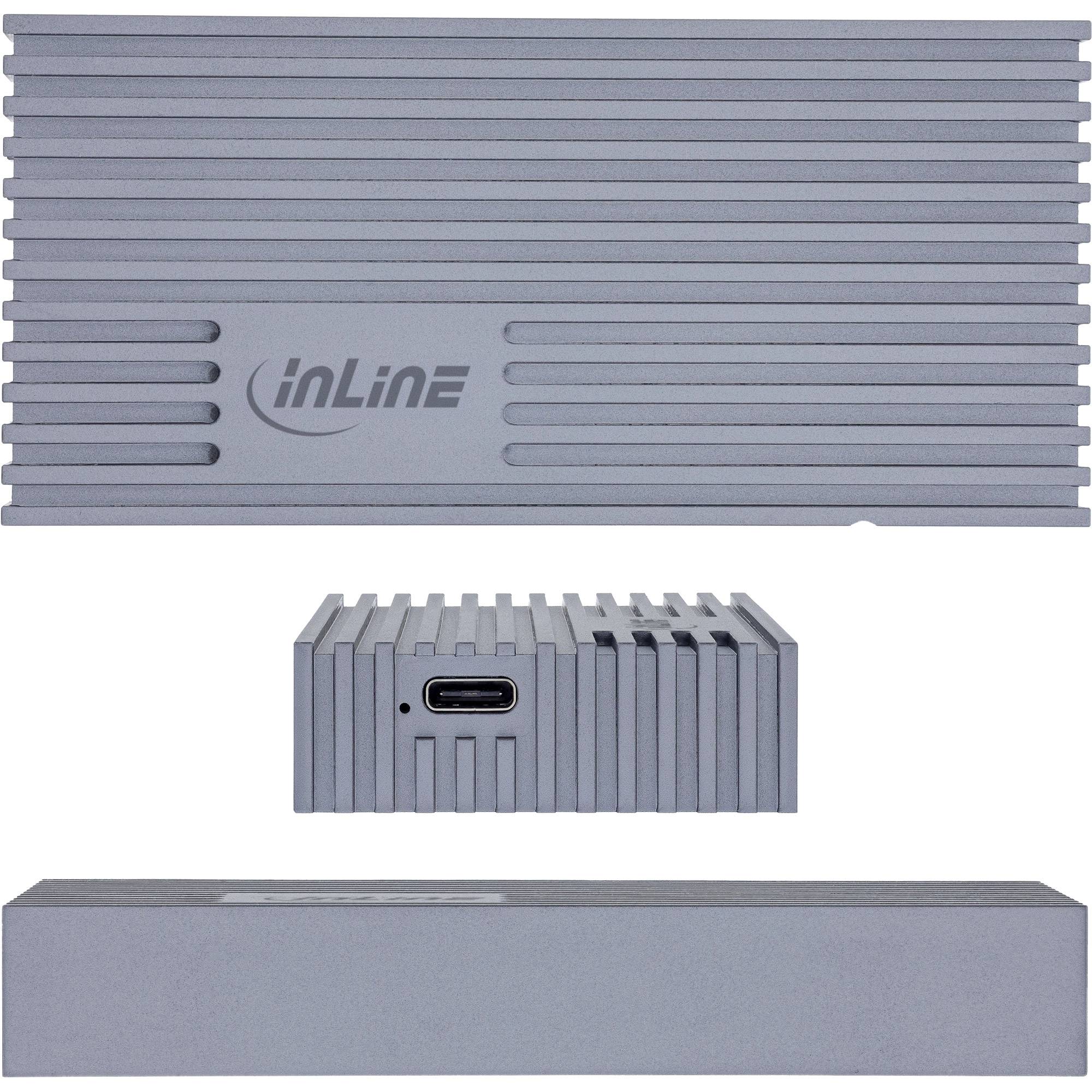 InLine® USB4 M.2 SSD-behuizing, USB-C naar M.2 NVMe, 40Gb/s, aluminium-2