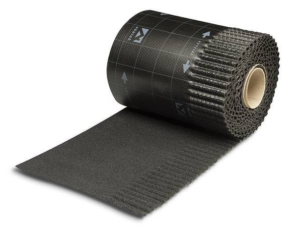 UBBINK Ubiflex Ribbel (Loodvervanger)  Zwart 250Mm Rol=6Mtr