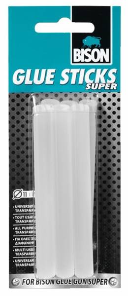 Lijm Patronen V/Lijmpistool Rond 11Mm Bison 6 Stuks-0