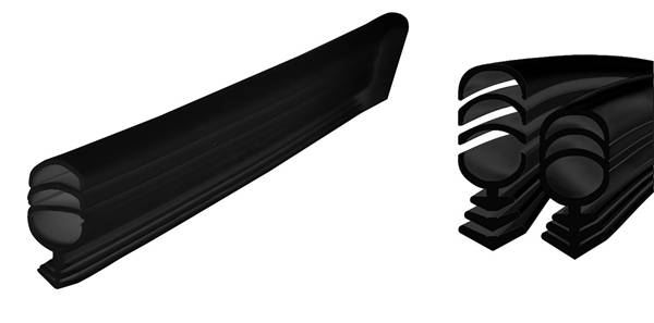 ELLEN Kaderprofiel Universeal Plus Zwart 25 Mtr-0