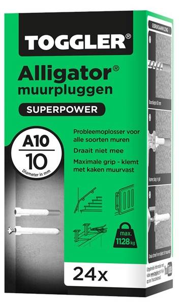 TOGGLER Pluggen Alligator A10 10Mm Doos 24 Stuks-0