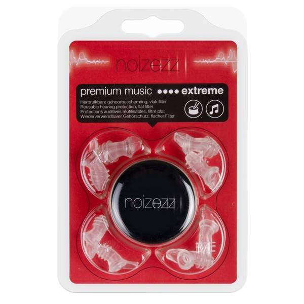 NOIZEZZ Gehoorbescherming Premium Music Filter Extreme-Rood-0