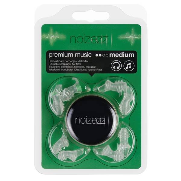 NOIZEZZ Gehoorbescherming Premium Music Filter Medium-Groen-0