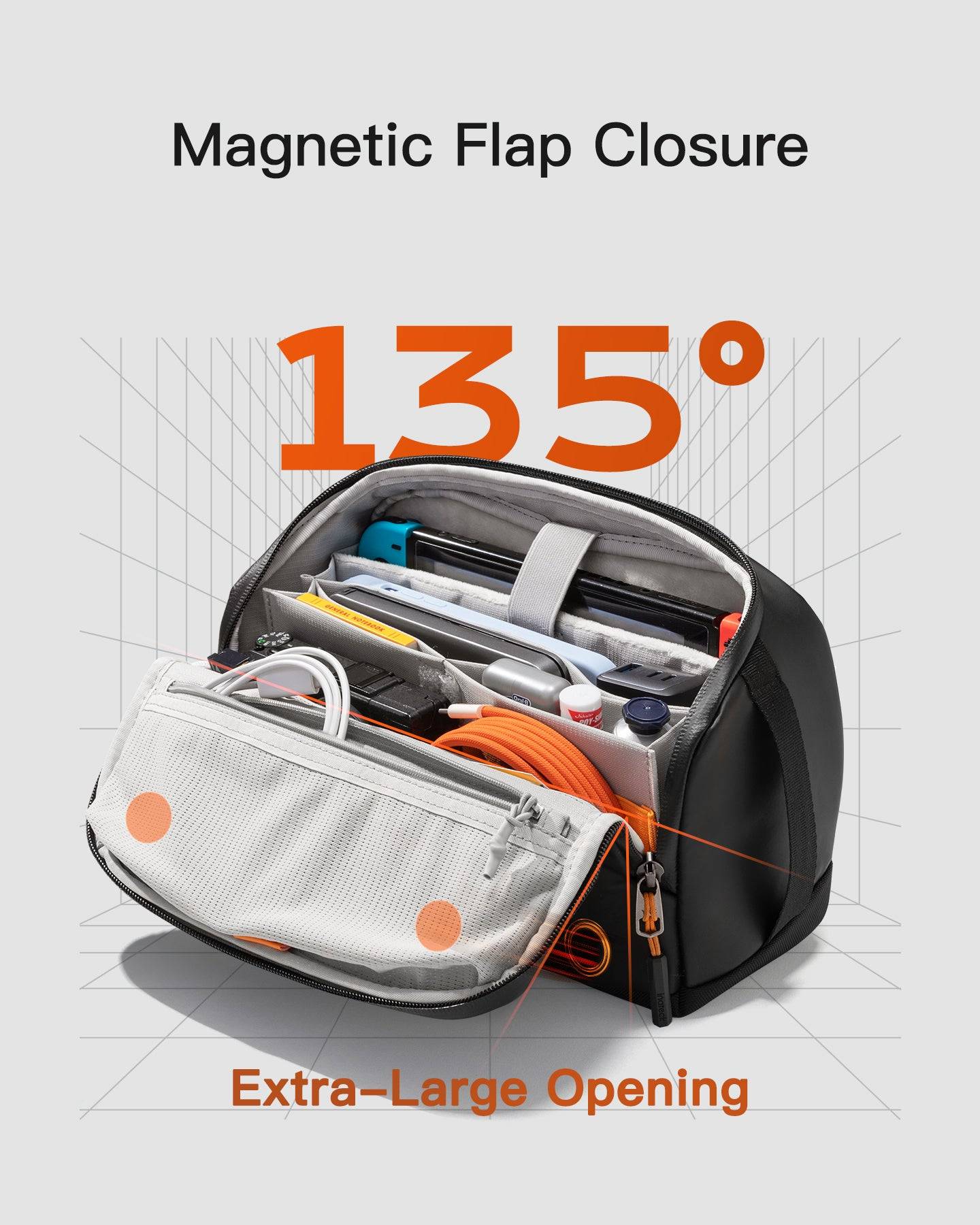 Inateck organizer tas FB02001 zwart 28,5 cm * 18 cm * 11,8 cm-1