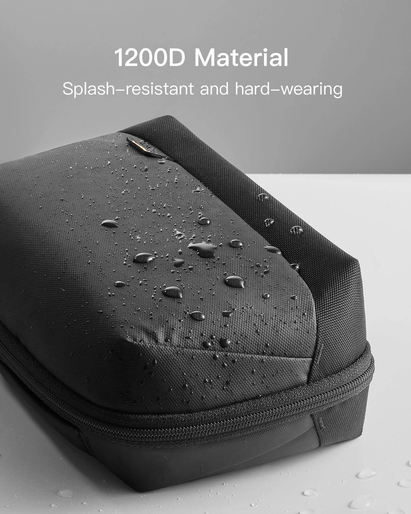 Inateck AB03007 Rechthoekige opbergtas van polyester, zwart-4