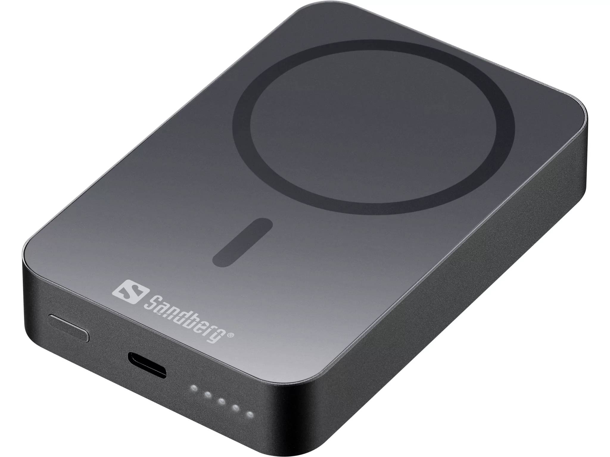 Sandberg Magnet Wireless Powerbank 10000mAh ALU is een superslimme powerbank met meerdere oplaadfuncties-0