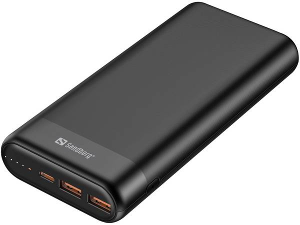 Sandberg krachtige Powerbank 20000mAh met hoge snelheid, geweldige prestaties en enorme capaciteit