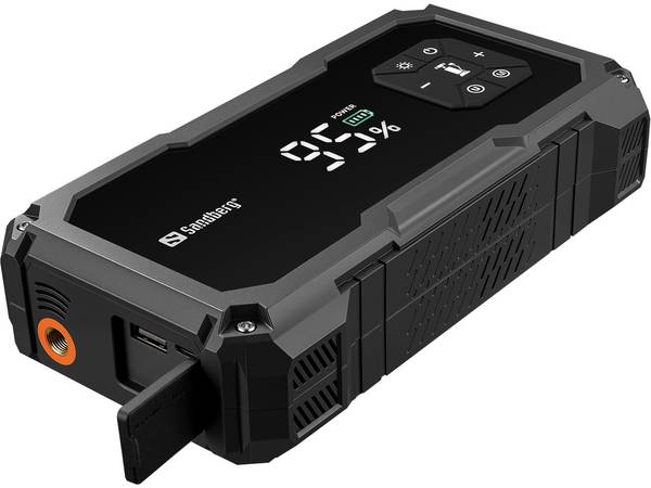 Sandberg Car Jumpstarter TirePump 10000mAh is je complete reddingslijn op de weg