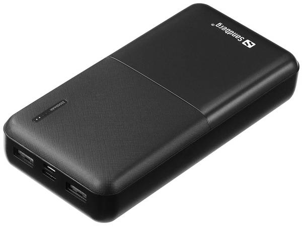 Sandberg Saver Powerbank 20000 mAh 3 apparaten tegelijk laden