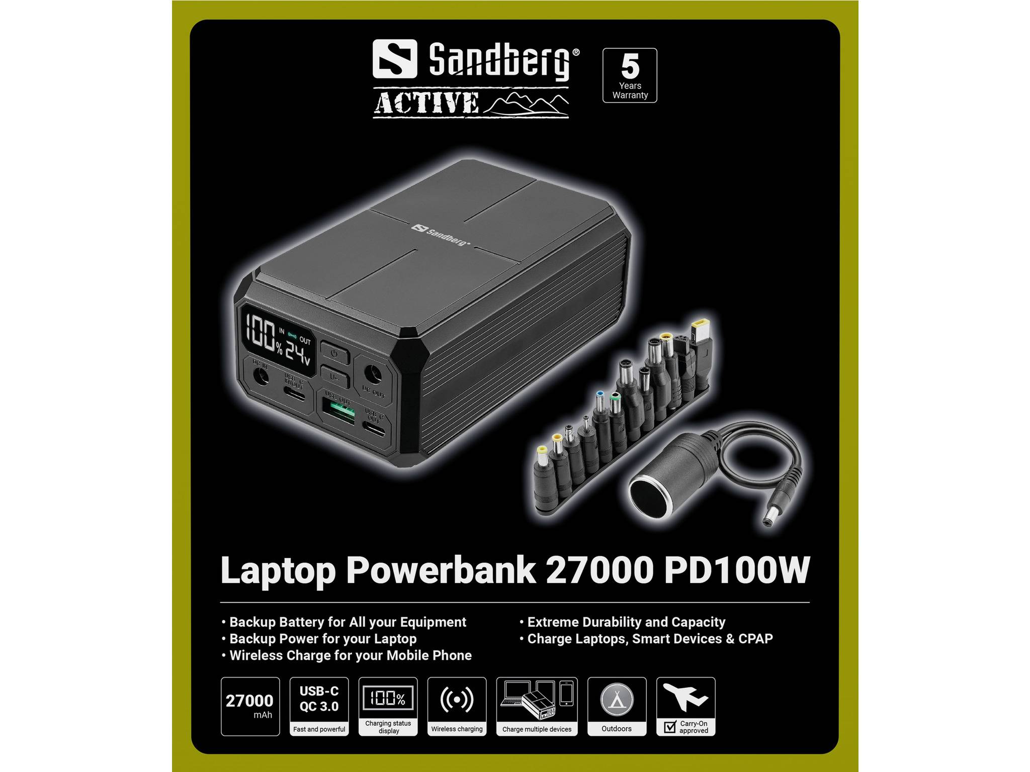 Sandberg Powerbank 20000 mAh Connect is een krachtige maar compacte powerbank met een hoge capaciteit-4