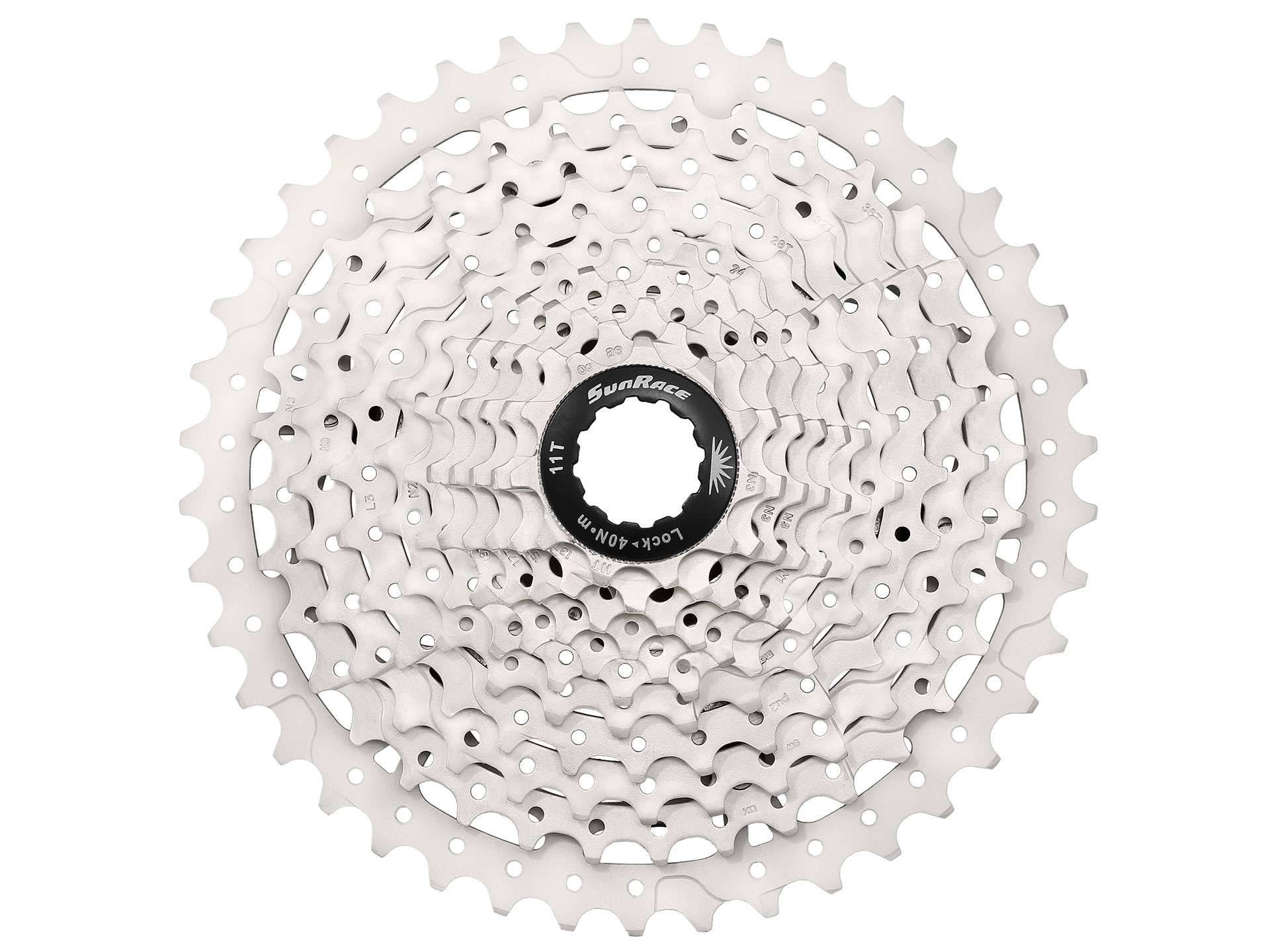 Cassette 10 speed Sunrace CSMS3 11-42T - zilver-0