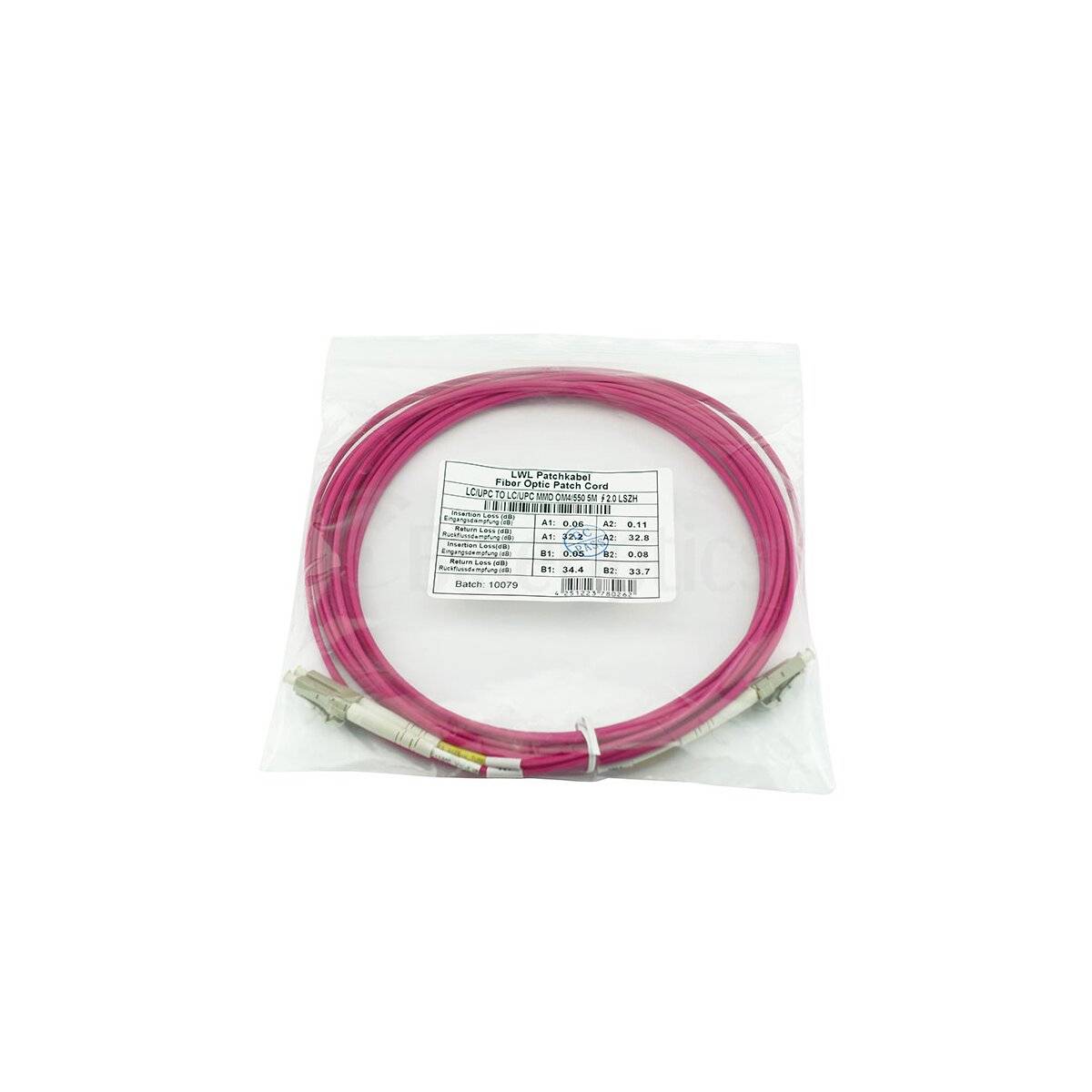 BlueOptics Duplex LWL Patchkabel LC-LC OM4 2 Meter - Kabel - Multimode vezel-2
