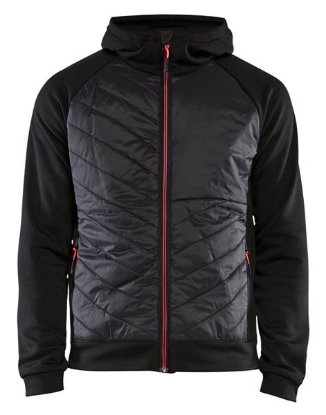 Blakläder Hybride Sweater 3463-2526-9956 Zwart / Rood Xxl-0
