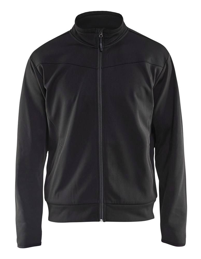 Blakläder Sweater Service Met Rits Zwart / Grijs Mt. L-0