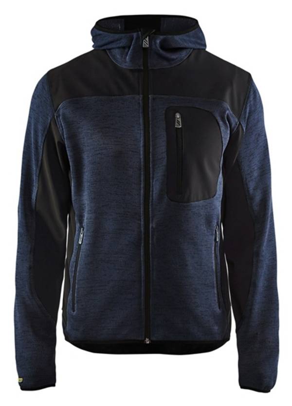 Blakläder Gebreid Vest Softshell Donker Marineblauw/Zwart 3Xl
