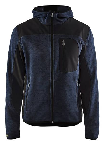Blakläder Gebreid Vest Softshell Donker Marineblauw/Zwart 3Xl-0