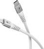 Goobay Lightning - USB-C Supersoft Textile kabel | USB2.0 | PD 60W | wit | 3 meter