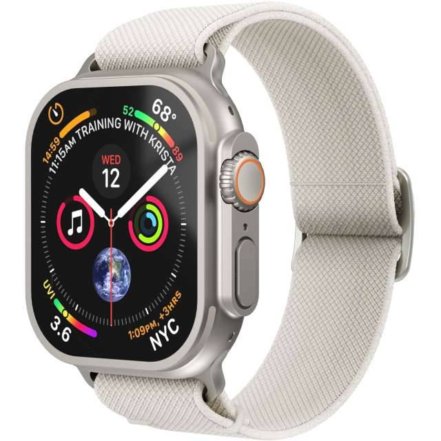 Vonmählen Classic Nylon Loop For Apple Watch 44 - 45 - 46 - 49mm One Size Cream-0