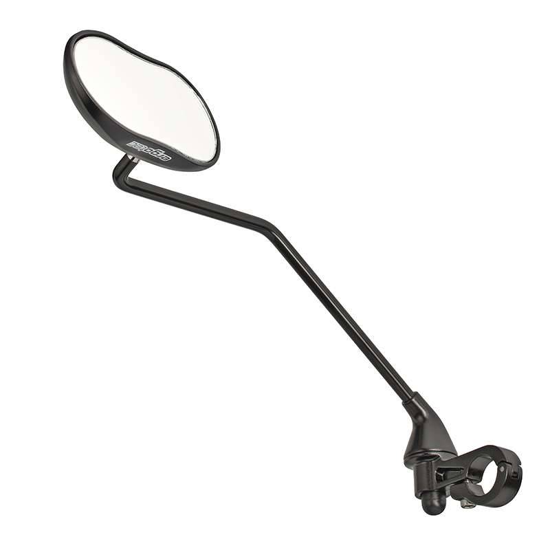 Spiegel Ergotec M-88LV lange arm 111 x 52 mm aluminium - zwart gezandstraald-0