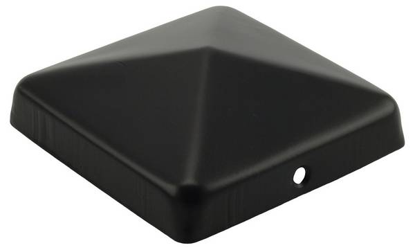 Paalornament Zwart  71X71mm