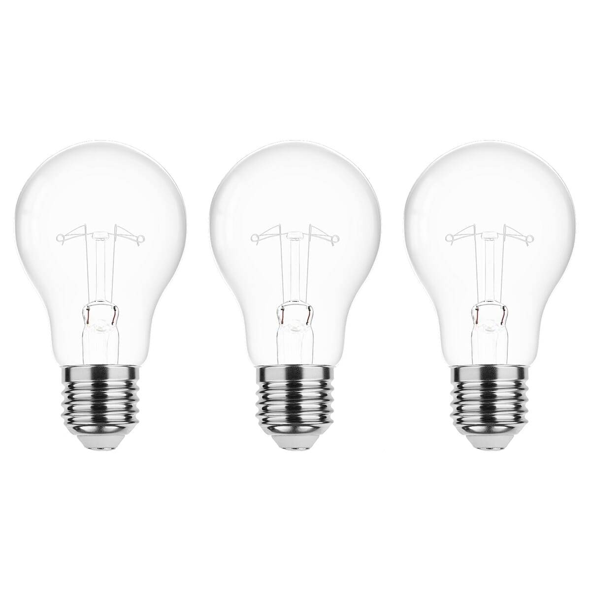 Technik Gloeilamp C35 E27 Helder - 100W 1250lm 2700K - Warmwit Dimbaar - 3 stuks-0