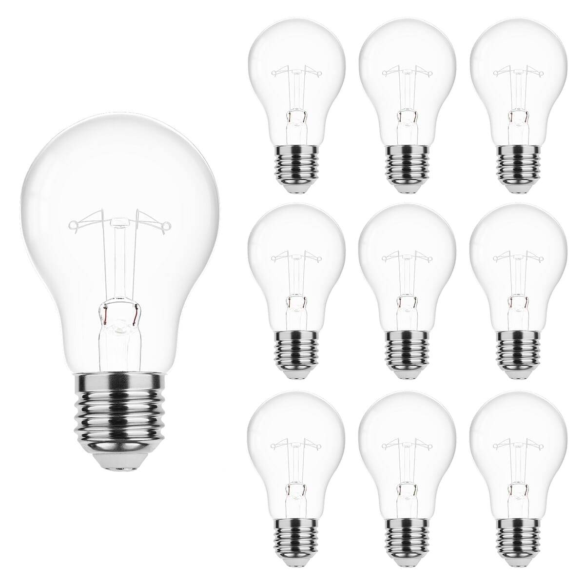 Technik Gloeilamp C35 E27 Helder - 100W 1250lm 2700K - Warmwit Dimbaar - 10 stuks-0