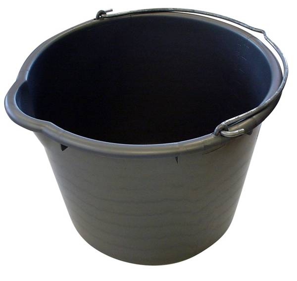 Berdal Rubber & Plastics Emmer Plastic Zwart 12 Ltr Met Schenktuit-0