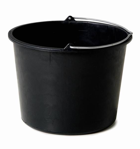 Berdal Rubber & Plastics 3X Emmer Plastic Zwart 20 Liter-0