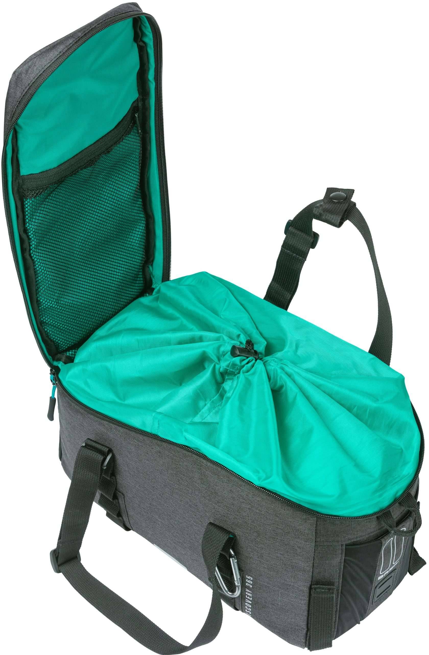 Bagagedragertas Basil Discovery 365D 9 liter 36 x 16 x 20 cm - zwart melee-0