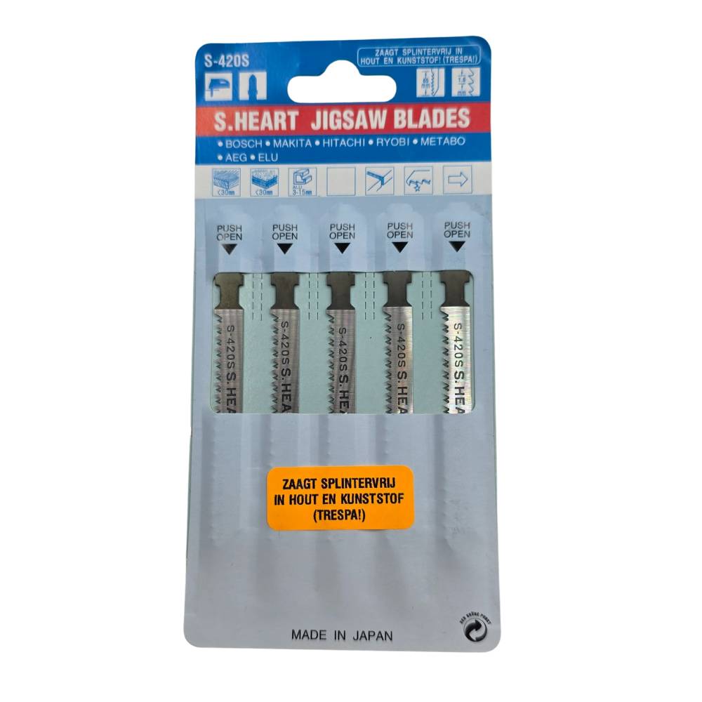 ELZET Set decoupeerzaagbladen S420S T-schacht (5st)-0