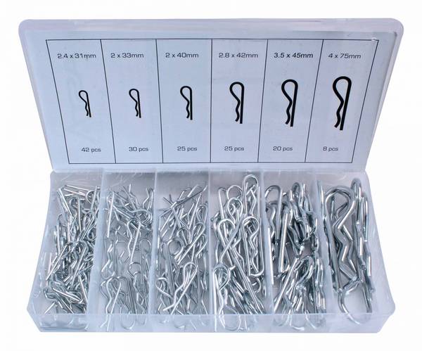 ASTA Assortiment veerpennen R-clip 2,4 - 4mm