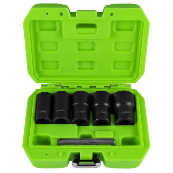 JBM 1/2" Twist doppen voor verwijderen wielmoeren en bouten 17-27 mm