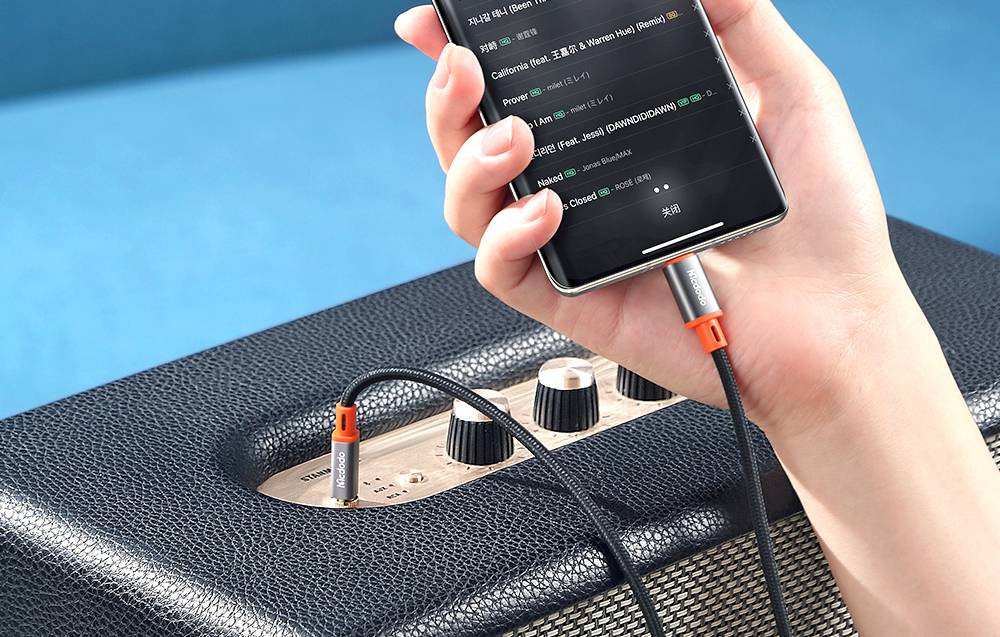 MCDODO Kabel USB-C naar 3,5 mm AUX mini-jack, 1,2 m-2