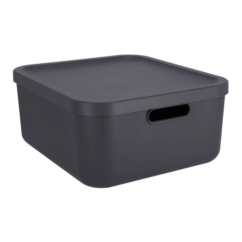 Rotho Albula Decoratie Opbergbox 20L Antraciet-0