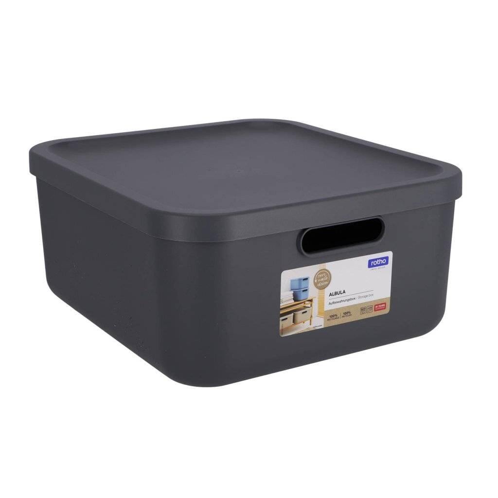Rotho Albula Decoratie Opbergbox 20L Antraciet-1
