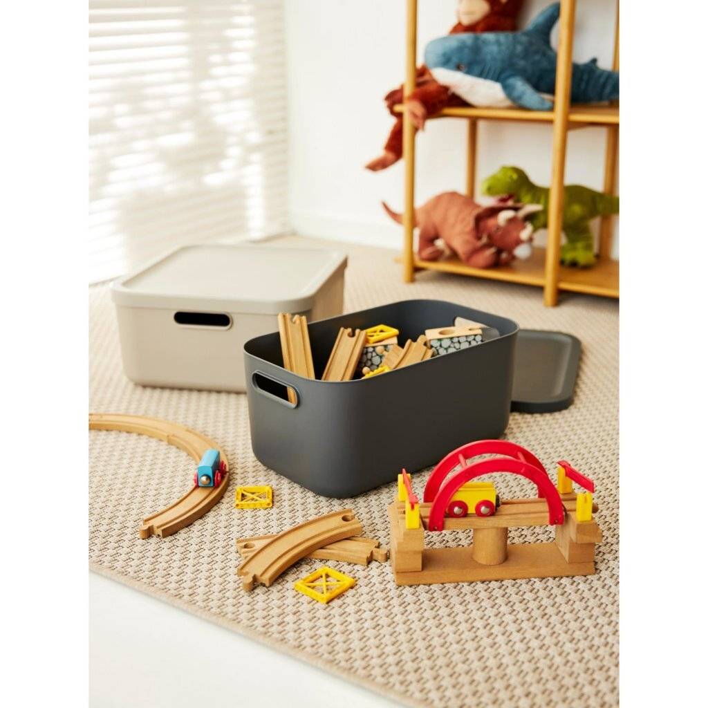 Rotho Albula Decoratie Opbergbox 20L Antraciet-2