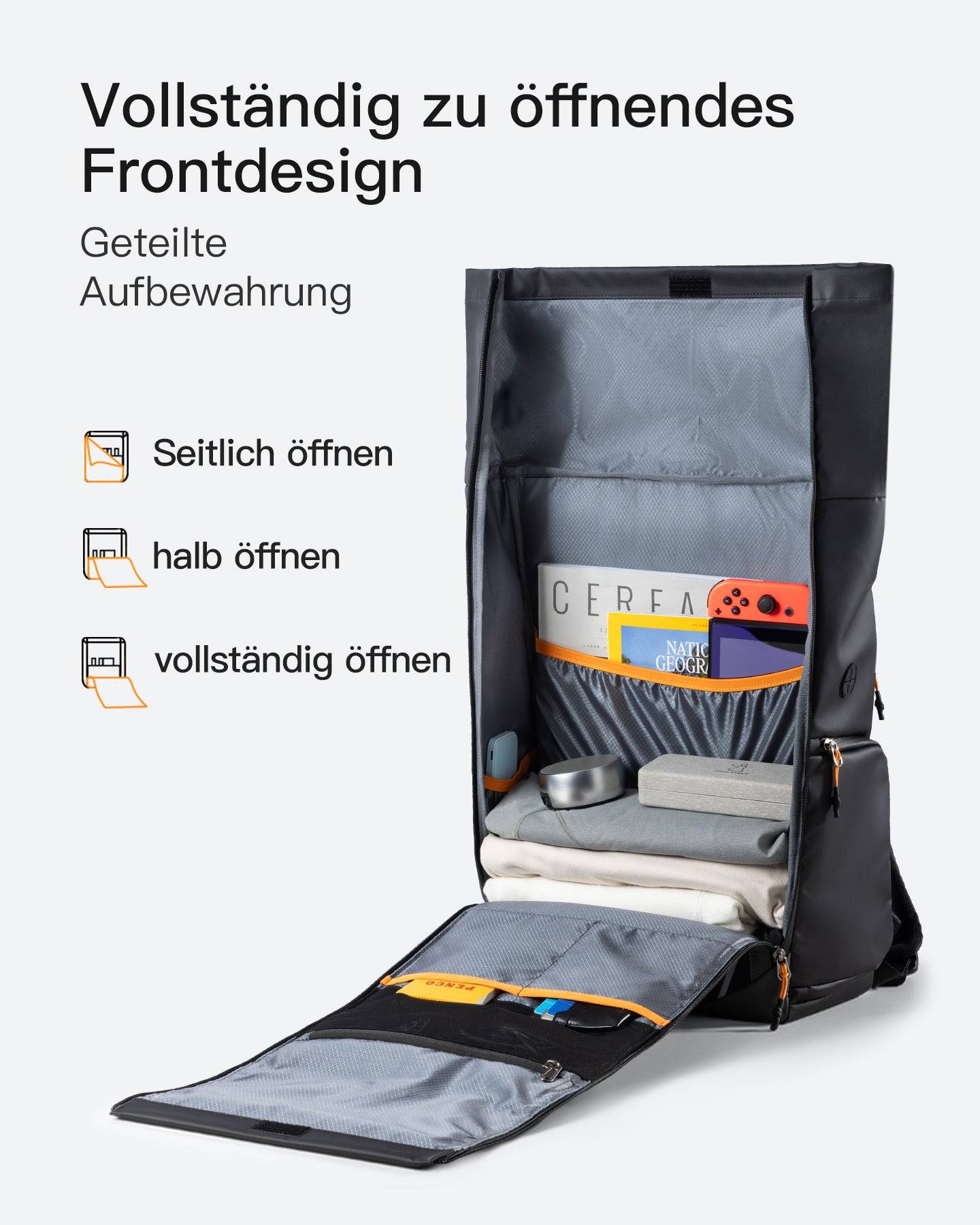 Inateck notebookrugzak 15,6" BP01009 zwart 22-26,8L-2