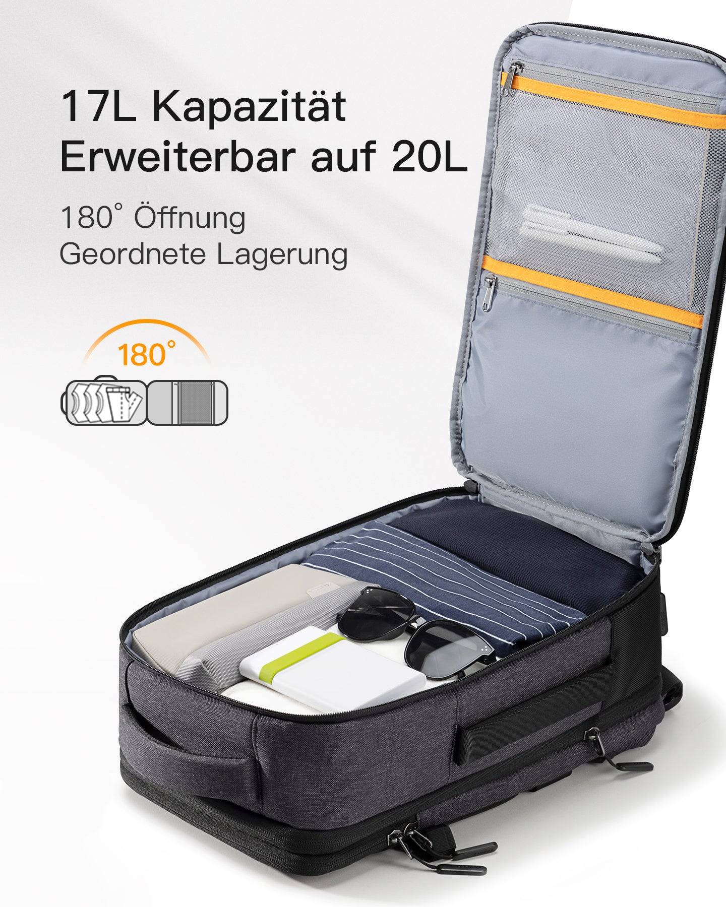 Inateck notebookrugzak 14" BP03006-14 zwart-4
