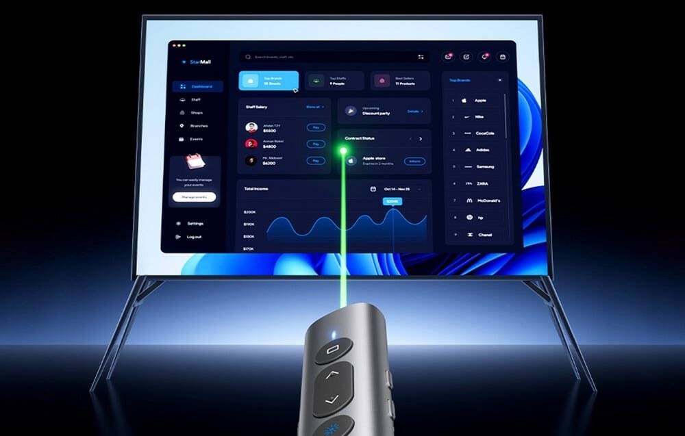 Vention presentatieaanwijzer met groene laser-4