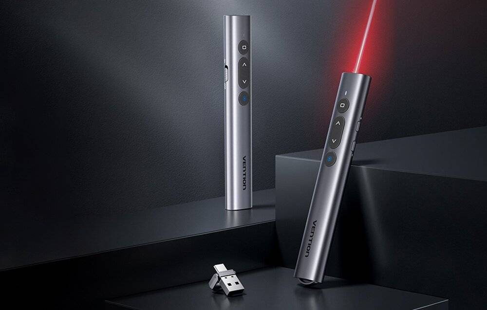 Bekroonde afbeelding voor Vention presentatieaanwijzer met rode laser