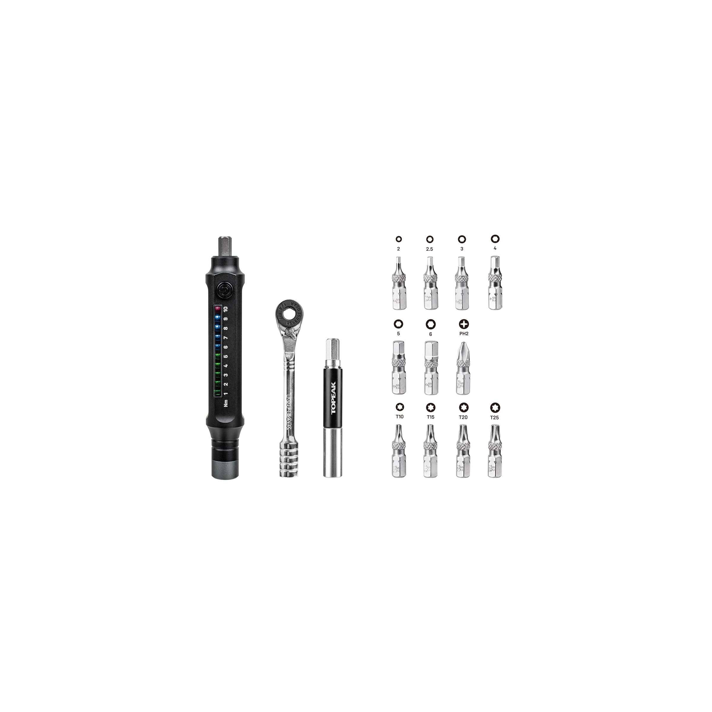 Topeak e-torqbar momentsleutel - 1-10 nm 47100697089104710069708910-2