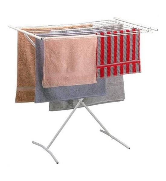 Tomado Metaltex Opvouwbaar Staand Droogrek Como 8M Wit-0