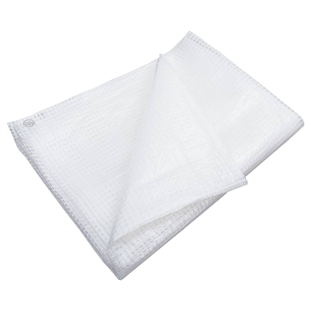 vidaXL - Dekzeil - leno - 140 - g/m² - 4x5 - m - wit-0