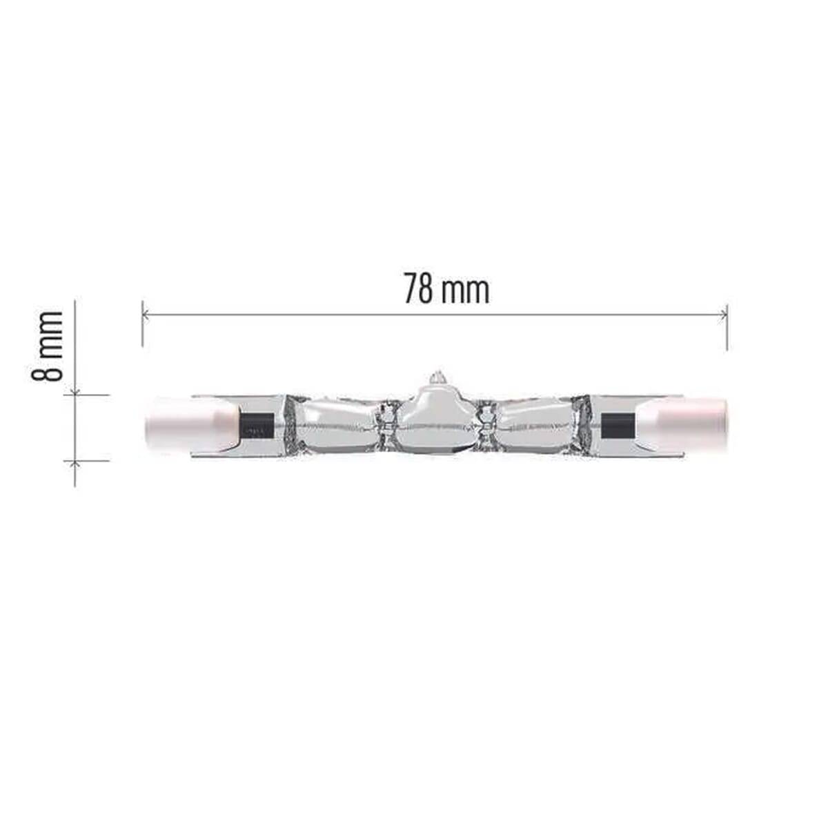 Emos Halogeen Staaflamp R7s 80W 3000K 1400lm 230V - 78mm - Warm Wit - 10 stuks-1
