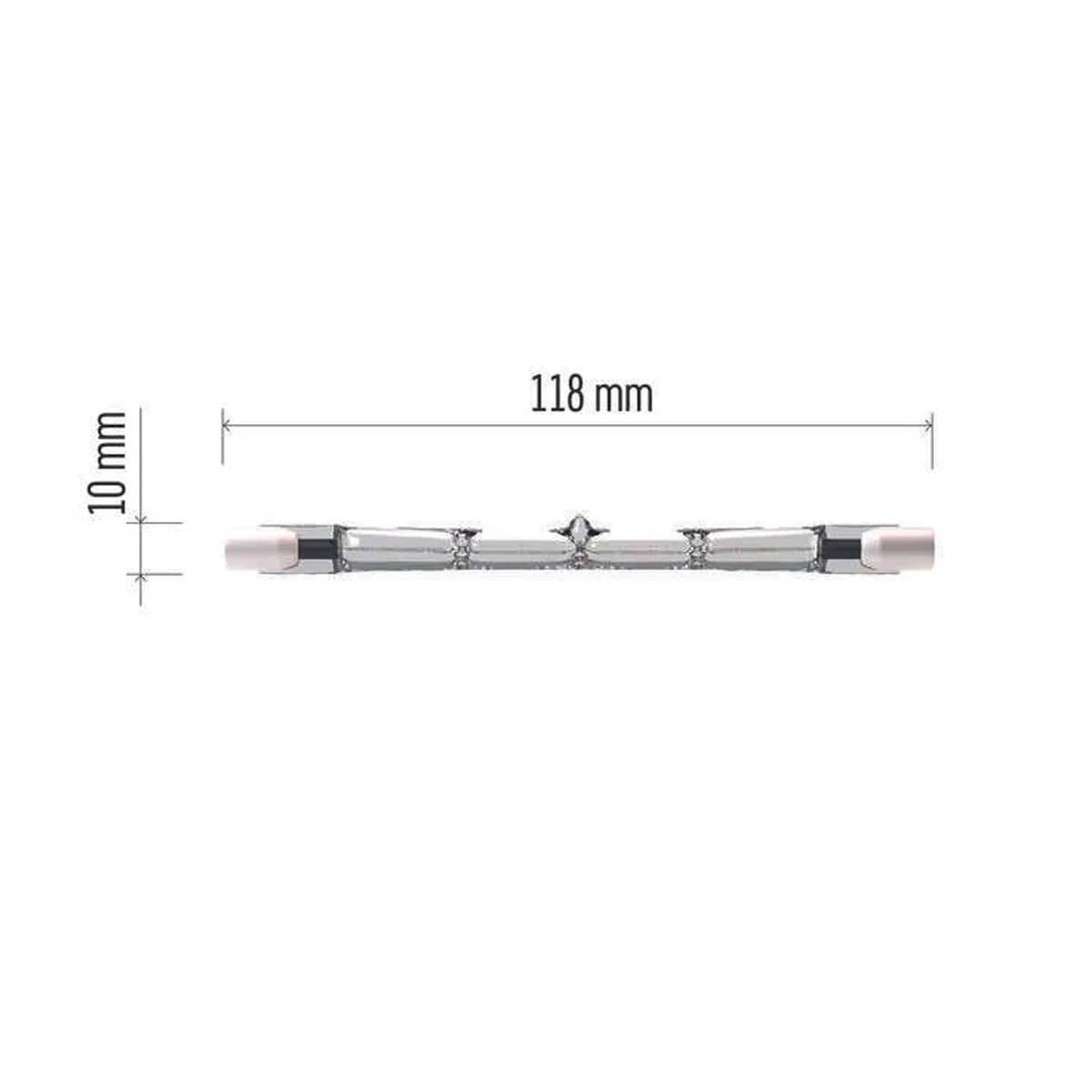 Emos Halogeen Staaflamp R7s 140W 3000K 2680lm 230V - 118mm - Warm Wit - 10 stuks-1